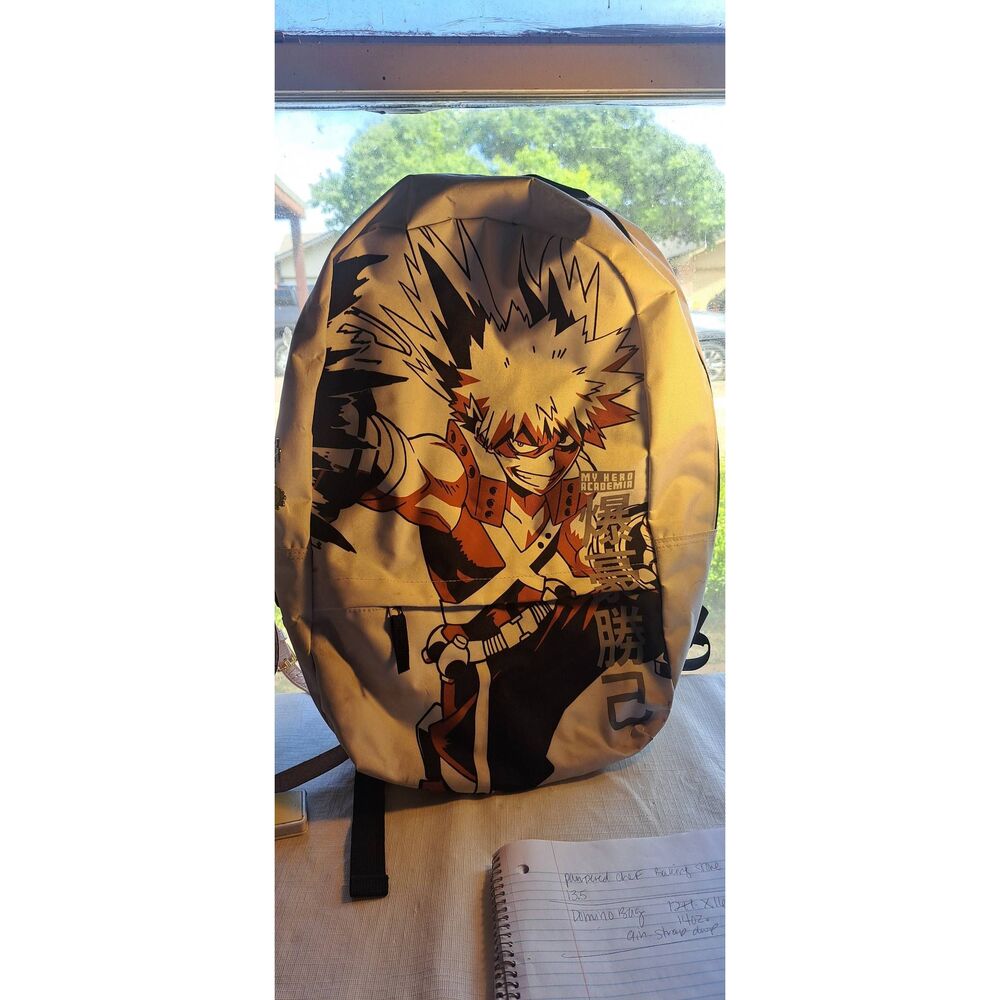 My Hero Academia Bakugo Backpack Anime Manga Bag With Pins